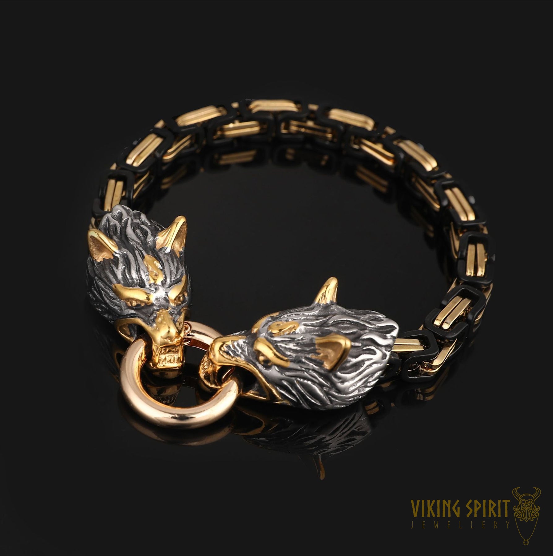 Gold on sale wolf bracelet